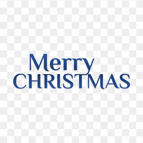 Merry Christmas Free png gradient text